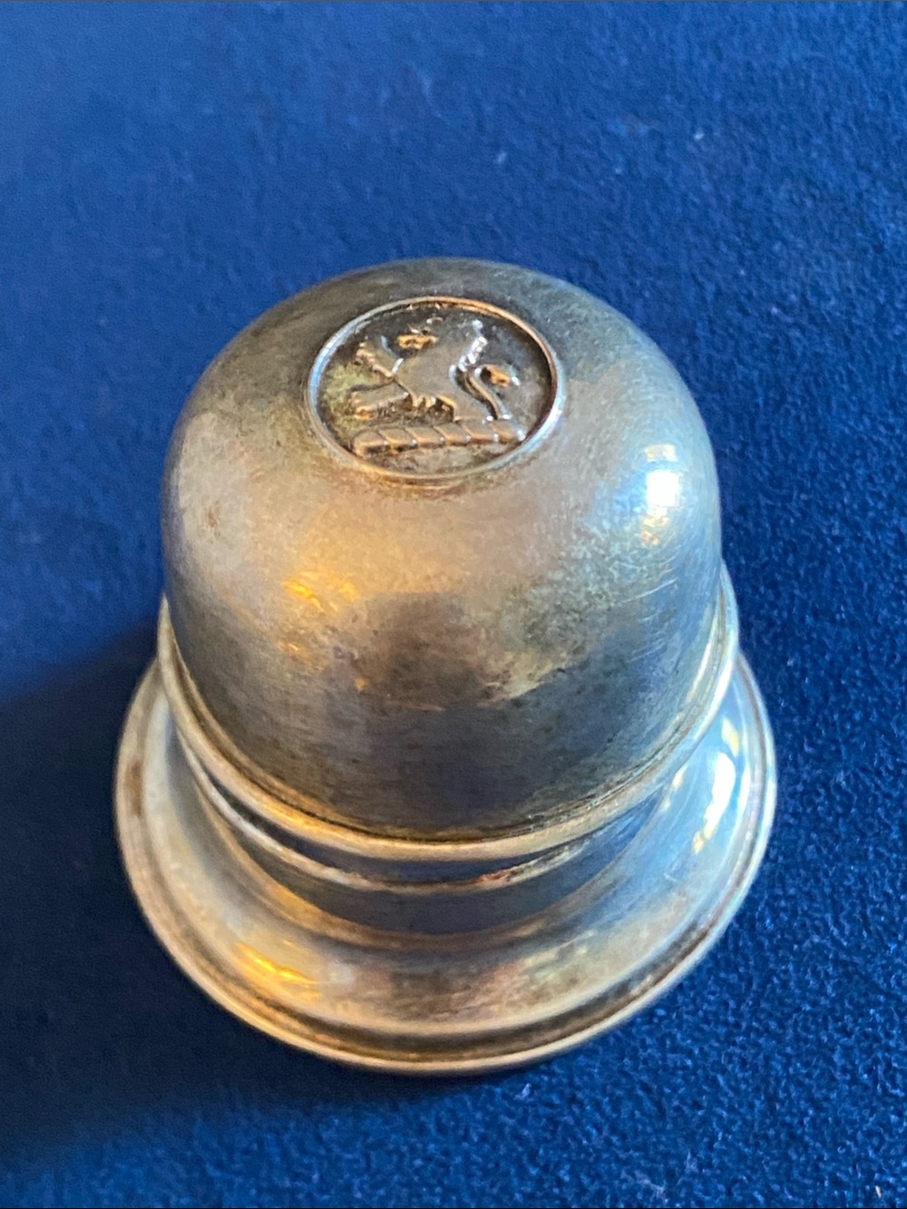 Vintage Birks Regency Plate Silver Plated Ring Box Lion Emblem